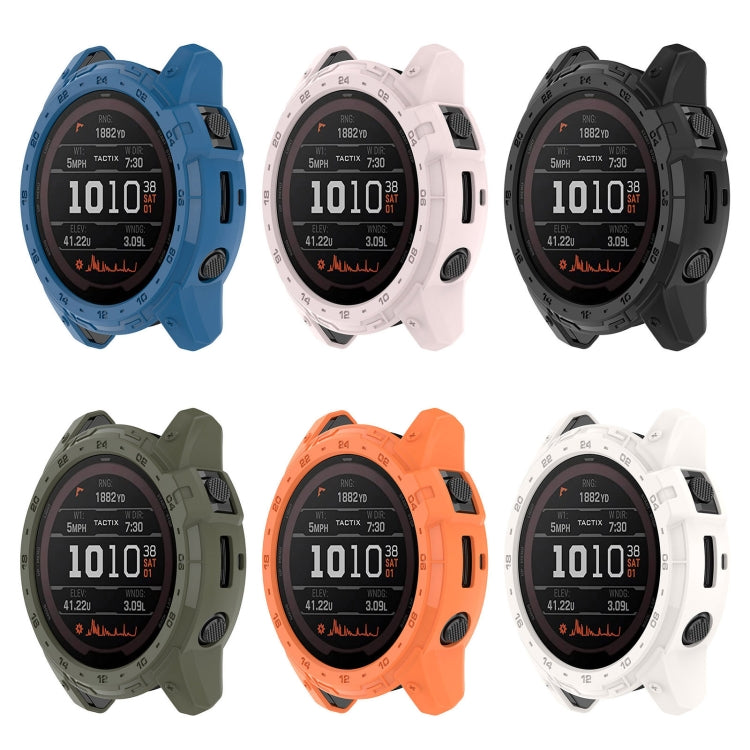 For Garmin Enduro2 / Tactix7 Armor Hollow TPU Watch Case(Dark Blue) by buy2fix