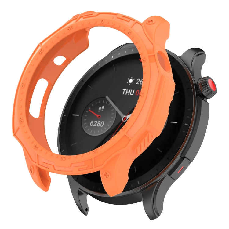 For Amazfit GTR 4 / GTR 4 Pro Armor Hollow TPU Watch Case(Orange) by buy2fix