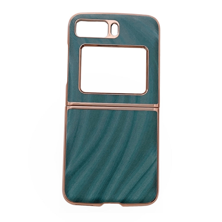 For Motorola Moto Razr 2022 Nano Electroplating Protective Phone Case(Green Grass) by buy2fix