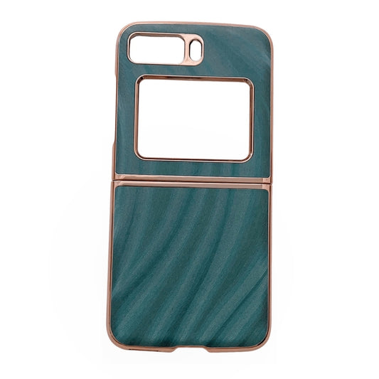 For Motorola Moto Razr 2022 Nano Electroplating Protective Phone Case(Green Grass) by buy2fix