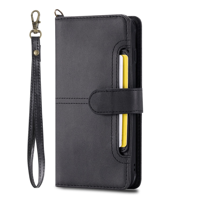 For iPhone 6 Plus / 7 Plus / 8 Plus Multifunctional Detachable Magnetic Horizontal Flip Leather Case with Card Slots & Holder & Wallet & Photo Frame(Black) - More iPhone Cases by buy2fix | Online Shopping UK | buy2fix