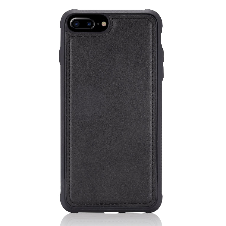 For iPhone 6 Plus / 7 Plus / 8 Plus Multifunctional Detachable Magnetic Horizontal Flip Leather Case with Card Slots & Holder & Wallet & Photo Frame(Black) - More iPhone Cases by buy2fix | Online Shopping UK | buy2fix