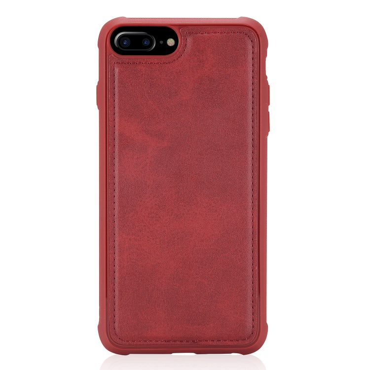 For iPhone 6 Plus / 7 Plus / 8 Plus Multifunctional Detachable Magnetic Horizontal Flip Leather Case with Card Slots & Holder & Wallet & Photo Frame(Red) - More iPhone Cases by buy2fix | Online Shopping UK | buy2fix