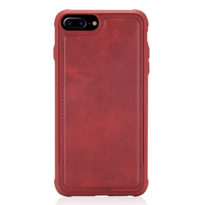 For iPhone 6 Plus / 7 Plus / 8 Plus Multifunctional Detachable Magnetic Horizontal Flip Leather Case with Card Slots & Holder & Wallet & Photo Frame(Red) - More iPhone Cases by buy2fix | Online Shopping UK | buy2fix