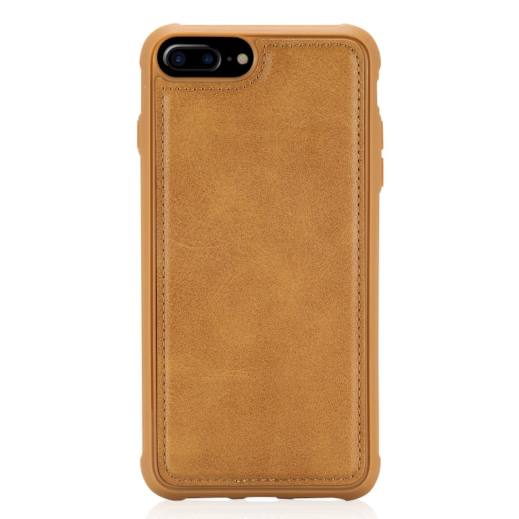 For iPhone 6 Plus / 7 Plus / 8 Plus Multifunctional Detachable Magnetic Horizontal Flip Leather Case with Card Slots & Holder & Wallet & Photo Frame(Brown) - More iPhone Cases by buy2fix | Online Shopping UK | buy2fix