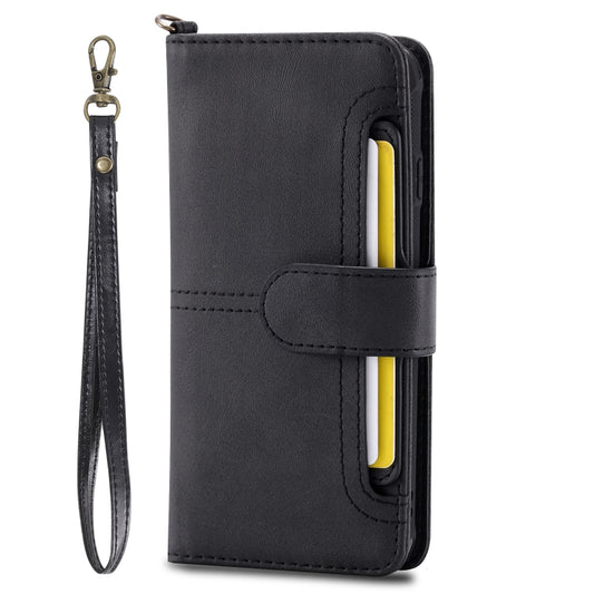 For iPhone 6 / 7 / 8 Multifunctional Detachable Magnetic Horizontal Flip Leather Case with Card Slots & Holder & Wallet & Photo Frame(Black) - More iPhone Cases by buy2fix | Online Shopping UK | buy2fix