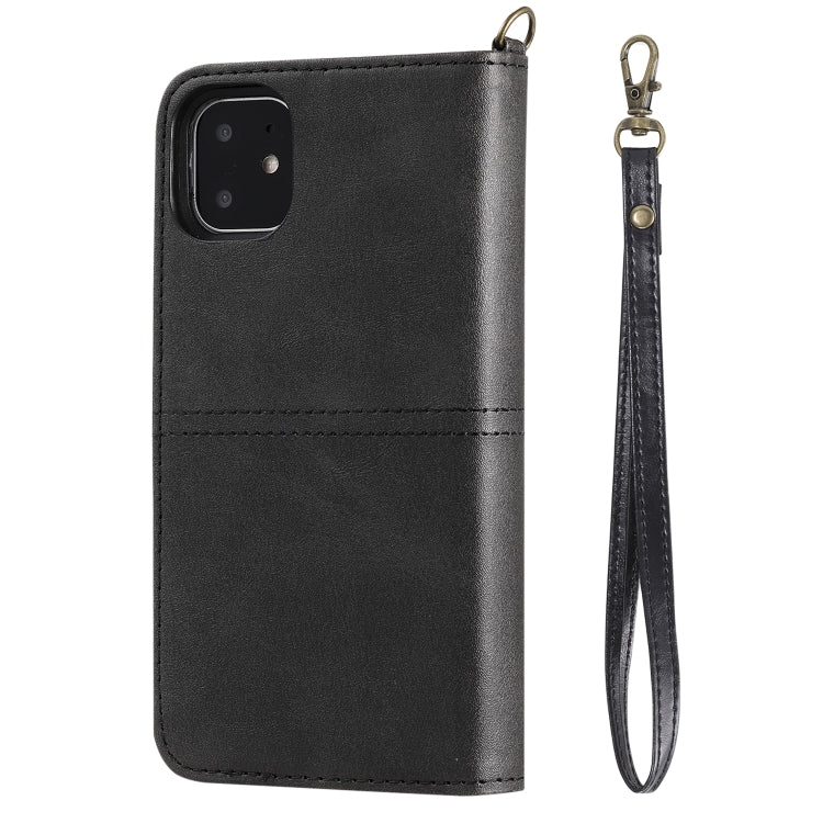 For iPhone 11 Multifunctional Detachable Magnetic Horizontal Flip Leather Case with Card Slots & Holder & Wallet & Photo Frame(Black) - iPhone 11 Cases by buy2fix | Online Shopping UK | buy2fix