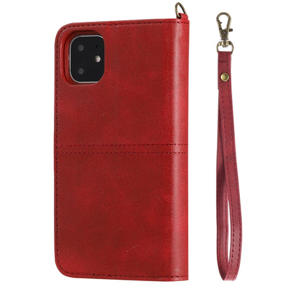 For iPhone 11 Multifunctional Detachable Magnetic Horizontal Flip Leather Case with Card Slots & Holder & Wallet & Photo Frame(Red) - iPhone 11 Cases by buy2fix | Online Shopping UK | buy2fix