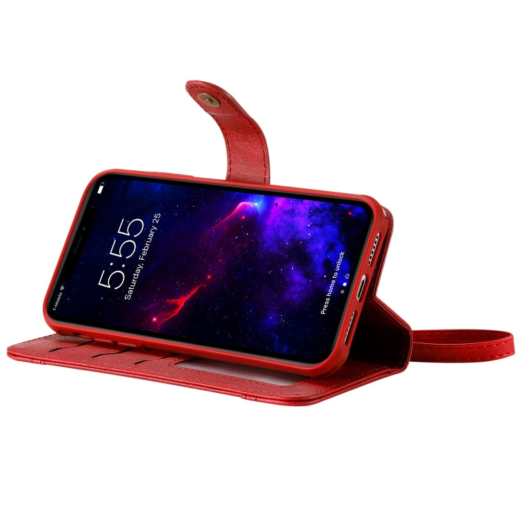 For iPhone 11 Multifunctional Detachable Magnetic Horizontal Flip Leather Case with Card Slots & Holder & Wallet & Photo Frame(Red) - iPhone 11 Cases by buy2fix | Online Shopping UK | buy2fix