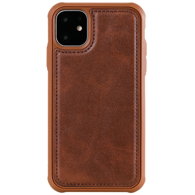 For iPhone 11 Multifunctional Detachable Magnetic Horizontal Flip Leather Case with Card Slots & Holder & Wallet & Photo Frame(Coffee) - iPhone 11 Cases by buy2fix | Online Shopping UK | buy2fix
