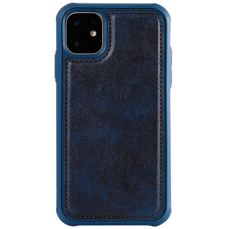 For iPhone 11 Multifunctional Detachable Magnetic Horizontal Flip Leather Case with Card Slots & Holder & Wallet & Photo Frame(Blue) - iPhone 11 Cases by buy2fix | Online Shopping UK | buy2fix