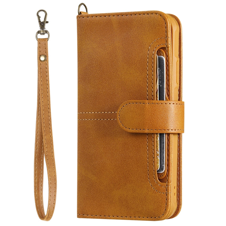 For iPhone 11 Multifunctional Detachable Magnetic Horizontal Flip Leather Case with Card Slots & Holder & Wallet & Photo Frame(Brown) - iPhone 11 Cases by buy2fix | Online Shopping UK | buy2fix