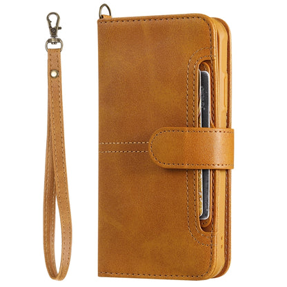 For iPhone 11 Multifunctional Detachable Magnetic Horizontal Flip Leather Case with Card Slots & Holder & Wallet & Photo Frame(Brown) - iPhone 11 Cases by buy2fix | Online Shopping UK | buy2fix