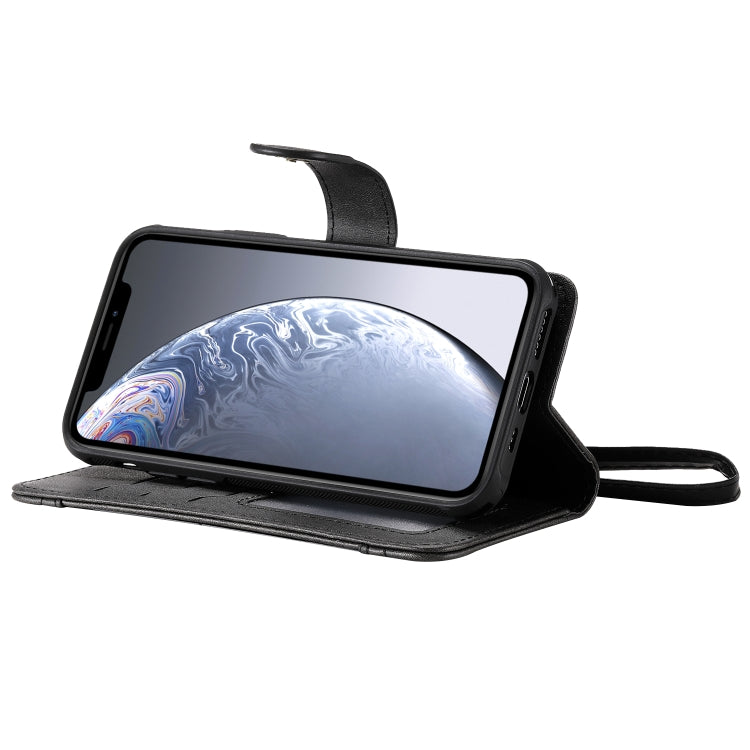 For iPhone 11 Pro Multifunctional Detachable Magnetic Horizontal Flip Leather Case with Card Slots & Holder & Wallet & Photo Frame(Black) - iPhone 11 Pro Cases by buy2fix | Online Shopping UK | buy2fix