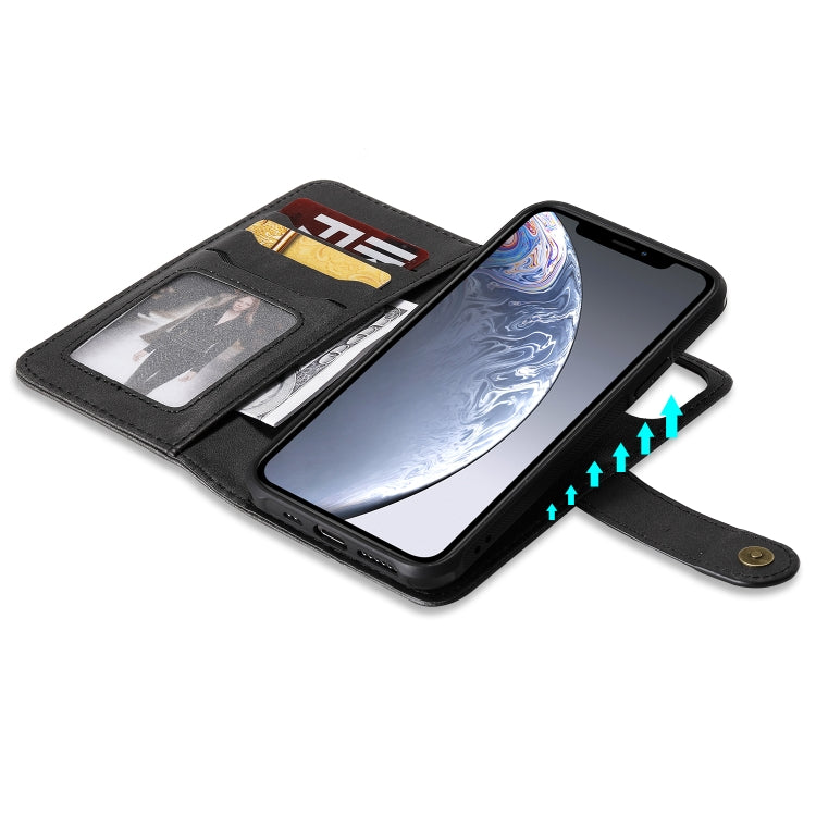 For iPhone 11 Pro Multifunctional Detachable Magnetic Horizontal Flip Leather Case with Card Slots & Holder & Wallet & Photo Frame(Black) - iPhone 11 Pro Cases by buy2fix | Online Shopping UK | buy2fix