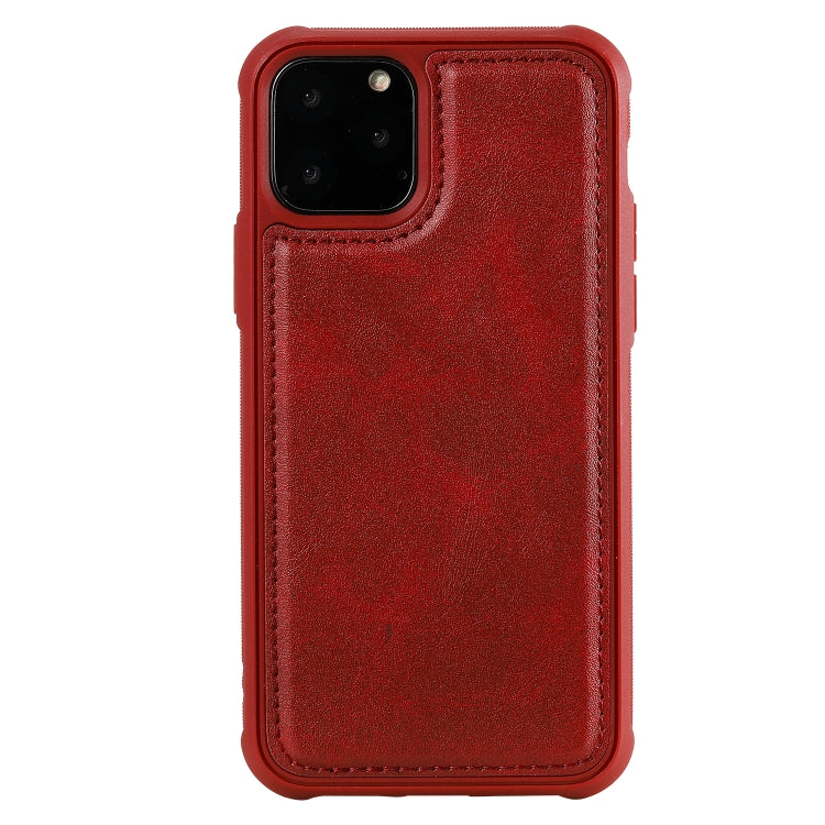 For iPhone 11 Pro Multifunctional Detachable Magnetic Horizontal Flip Leather Case with Card Slots & Holder & Wallet & Photo Frame(Red) - iPhone 11 Pro Cases by buy2fix | Online Shopping UK | buy2fix