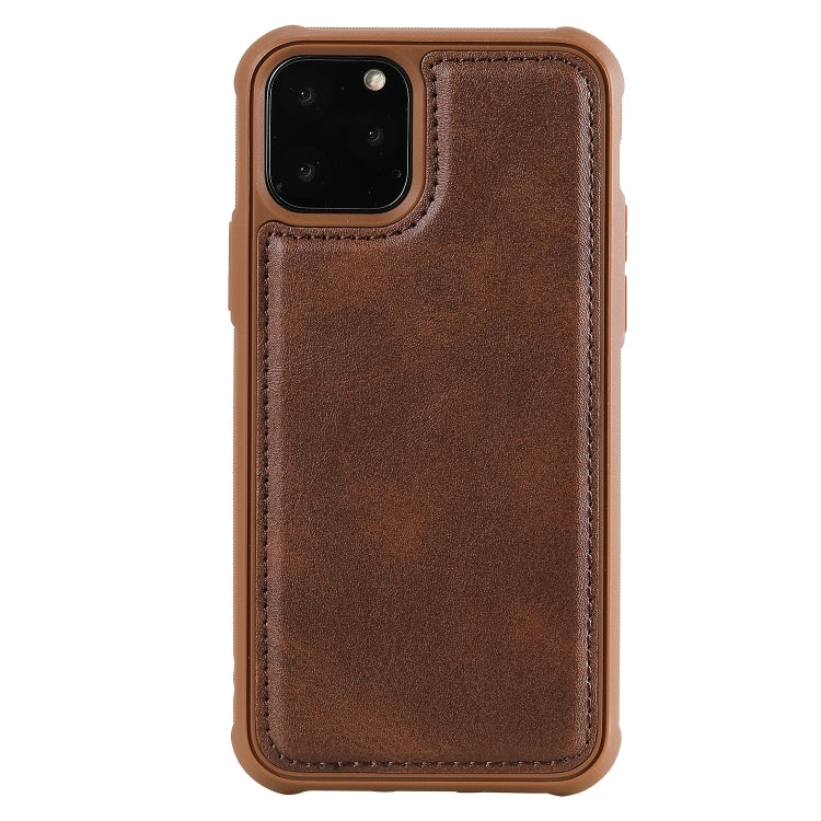 For iPhone 11 Pro Multifunctional Detachable Magnetic Horizontal Flip Leather Case with Card Slots & Holder & Wallet & Photo Frame(Coffee) - iPhone 11 Pro Cases by buy2fix | Online Shopping UK | buy2fix