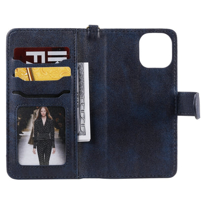 For iPhone 11 Pro Multifunctional Detachable Magnetic Horizontal Flip Leather Case with Card Slots & Holder & Wallet & Photo Frame(Blue) - iPhone 11 Pro Cases by buy2fix | Online Shopping UK | buy2fix