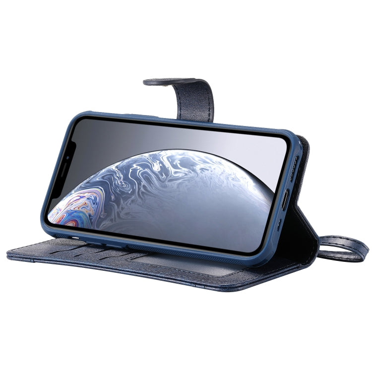 For iPhone 11 Pro Multifunctional Detachable Magnetic Horizontal Flip Leather Case with Card Slots & Holder & Wallet & Photo Frame(Blue) - iPhone 11 Pro Cases by buy2fix | Online Shopping UK | buy2fix