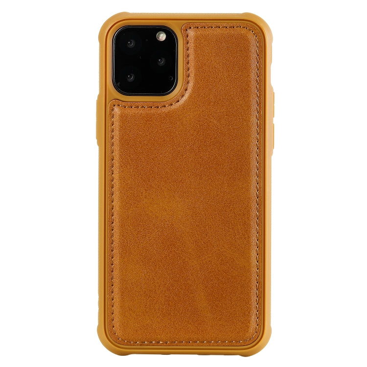For iPhone 11 Pro Multifunctional Detachable Magnetic Horizontal Flip Leather Case with Card Slots & Holder & Wallet & Photo Frame(Brown) - iPhone 11 Pro Cases by buy2fix | Online Shopping UK | buy2fix