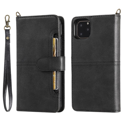 For iPhone 11 Pro Max Multifunctional Detachable Magnetic Horizontal Flip Leather Case with Card Slots & Holder & Wallet & Photo Frame(Black) - iPhone 11 Pro Max Cases by buy2fix | Online Shopping UK | buy2fix