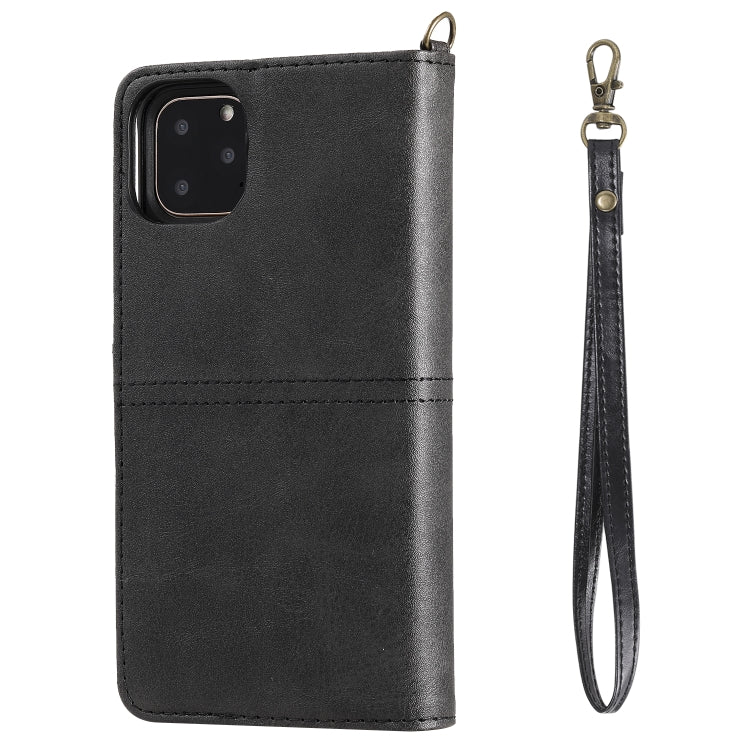 For iPhone 11 Pro Max Multifunctional Detachable Magnetic Horizontal Flip Leather Case with Card Slots & Holder & Wallet & Photo Frame(Black) - iPhone 11 Pro Max Cases by buy2fix | Online Shopping UK | buy2fix