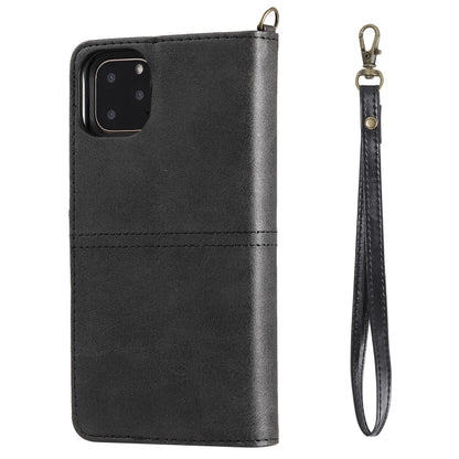 For iPhone 11 Pro Max Multifunctional Detachable Magnetic Horizontal Flip Leather Case with Card Slots & Holder & Wallet & Photo Frame(Black) - iPhone 11 Pro Max Cases by buy2fix | Online Shopping UK | buy2fix
