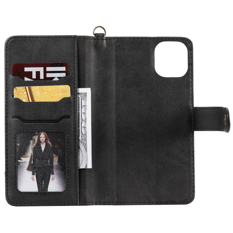 For iPhone 11 Pro Max Multifunctional Detachable Magnetic Horizontal Flip Leather Case with Card Slots & Holder & Wallet & Photo Frame(Black) - iPhone 11 Pro Max Cases by buy2fix | Online Shopping UK | buy2fix
