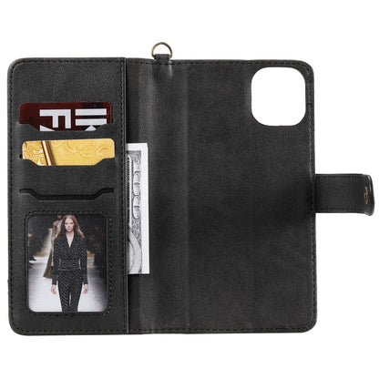 For iPhone 11 Pro Max Multifunctional Detachable Magnetic Horizontal Flip Leather Case with Card Slots & Holder & Wallet & Photo Frame(Black) - iPhone 11 Pro Max Cases by buy2fix | Online Shopping UK | buy2fix