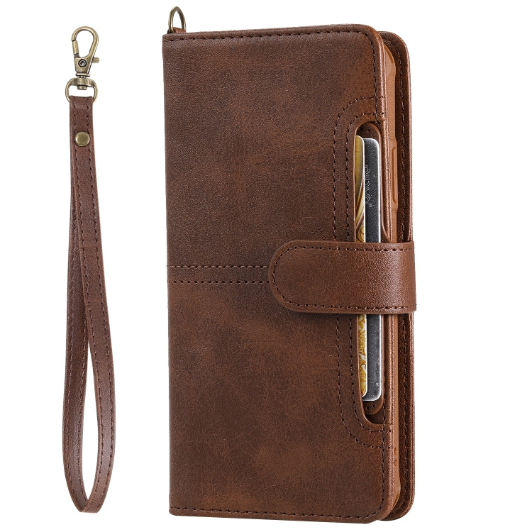 For iPhone 11 Pro Max Multifunctional Detachable Magnetic Horizontal Flip Leather Case with Card Slots & Holder & Wallet & Photo Frame(Coffee) - iPhone 11 Pro Max Cases by buy2fix | Online Shopping UK | buy2fix