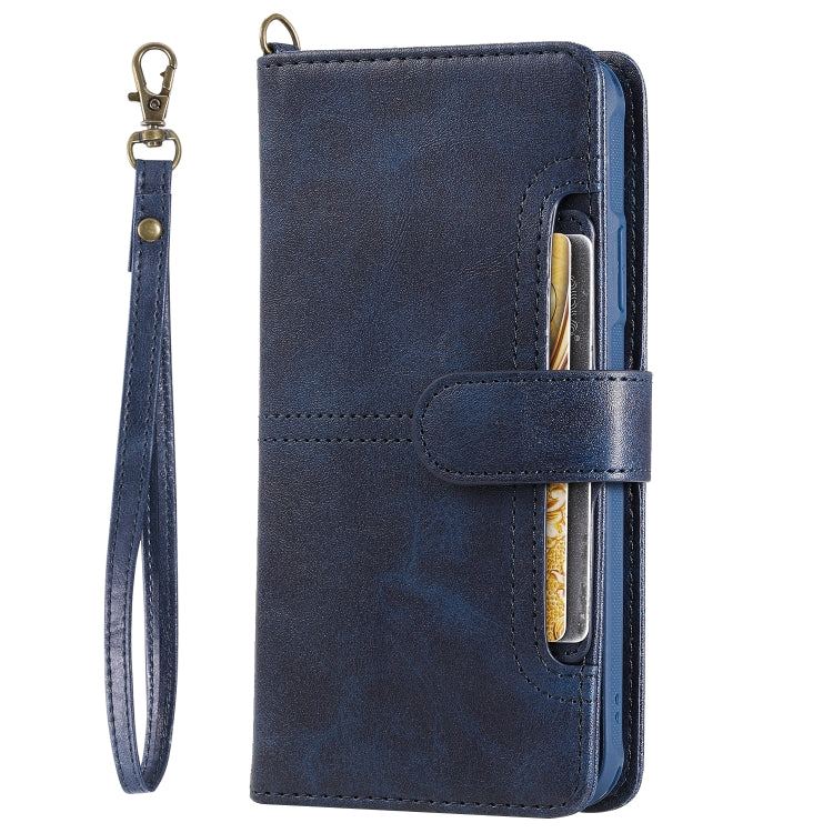 For iPhone 11 Pro Max Multifunctional Detachable Magnetic Horizontal Flip Leather Case with Card Slots & Holder & Wallet & Photo Frame(Blue) - iPhone 11 Pro Max Cases by buy2fix | Online Shopping UK | buy2fix