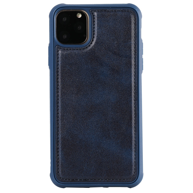 For iPhone 11 Pro Max Multifunctional Detachable Magnetic Horizontal Flip Leather Case with Card Slots & Holder & Wallet & Photo Frame(Blue) - iPhone 11 Pro Max Cases by buy2fix | Online Shopping UK | buy2fix