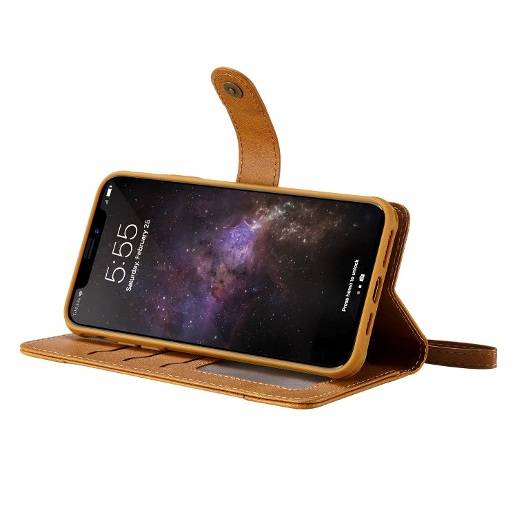 For iPhone 11 Pro Max Multifunctional Detachable Magnetic Horizontal Flip Leather Case with Card Slots & Holder & Wallet & Photo Frame(Brown) - iPhone 11 Pro Max Cases by buy2fix | Online Shopping UK | buy2fix