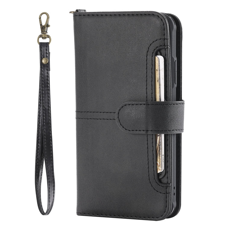 For iPhone XR Multifunctional Detachable Magnetic Horizontal Flip Leather Case with Card Slots & Holder & Wallet & Photo Frame(Black) - More iPhone Cases by buy2fix | Online Shopping UK | buy2fix