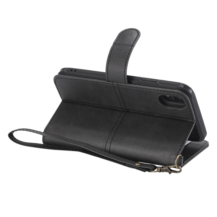 For iPhone XR Multifunctional Detachable Magnetic Horizontal Flip Leather Case with Card Slots & Holder & Wallet & Photo Frame(Black) - More iPhone Cases by buy2fix | Online Shopping UK | buy2fix