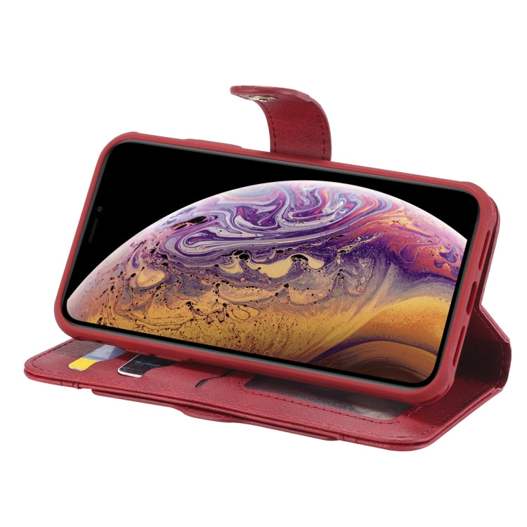 For iPhone XR Multifunctional Detachable Magnetic Horizontal Flip Leather Case with Card Slots & Holder & Wallet & Photo Frame(Red) - More iPhone Cases by buy2fix | Online Shopping UK | buy2fix