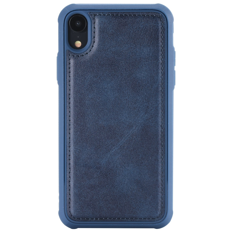 For iPhone XR Multifunctional Detachable Magnetic Horizontal Flip Leather Case with Card Slots & Holder & Wallet & Photo Frame(Blue) - More iPhone Cases by buy2fix | Online Shopping UK | buy2fix
