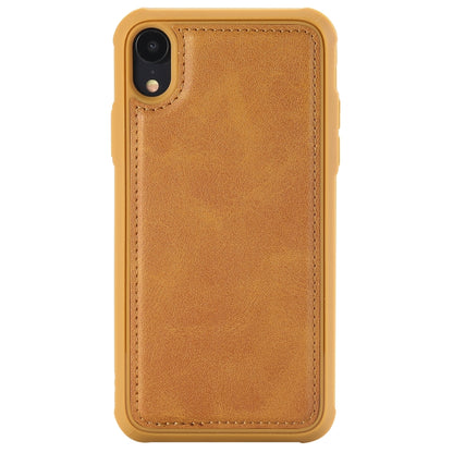 For iPhone XR Multifunctional Detachable Magnetic Horizontal Flip Leather Case with Card Slots & Holder & Wallet & Photo Frame(Brown) - More iPhone Cases by buy2fix | Online Shopping UK | buy2fix