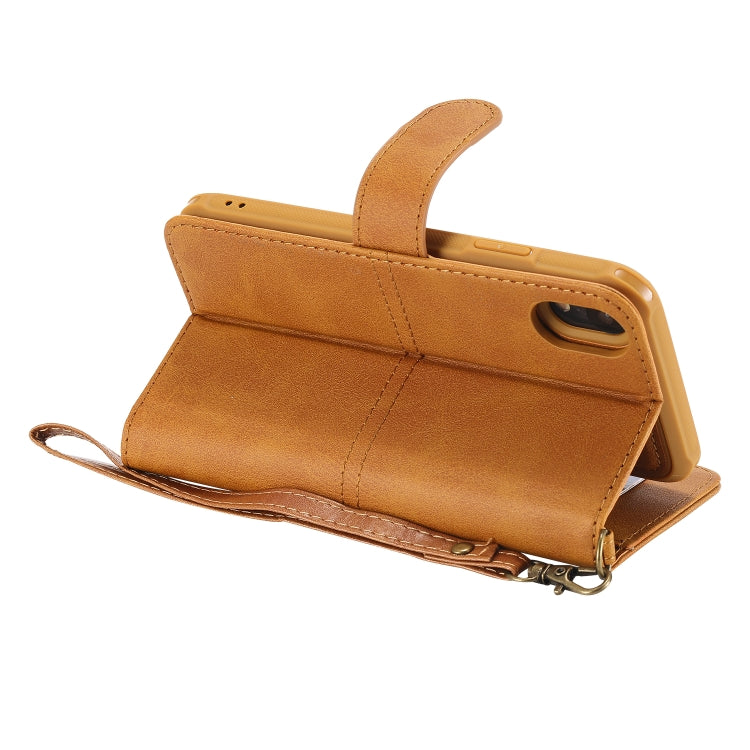 For iPhone XR Multifunctional Detachable Magnetic Horizontal Flip Leather Case with Card Slots & Holder & Wallet & Photo Frame(Brown) - More iPhone Cases by buy2fix | Online Shopping UK | buy2fix