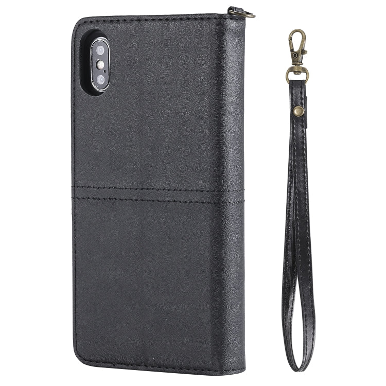 For iPhone XS Max Multifunctional Detachable Magnetic Horizontal Flip Leather Case with Card Slots & Holder & Wallet & Photo Frame(Black) - More iPhone Cases by buy2fix | Online Shopping UK | buy2fix