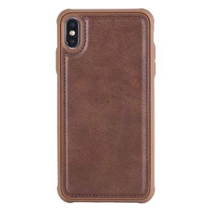 For iPhone XS Max Multifunctional Detachable Magnetic Horizontal Flip Leather Case with Card Slots & Holder & Wallet & Photo Frame(Coffee) - More iPhone Cases by buy2fix | Online Shopping UK | buy2fix