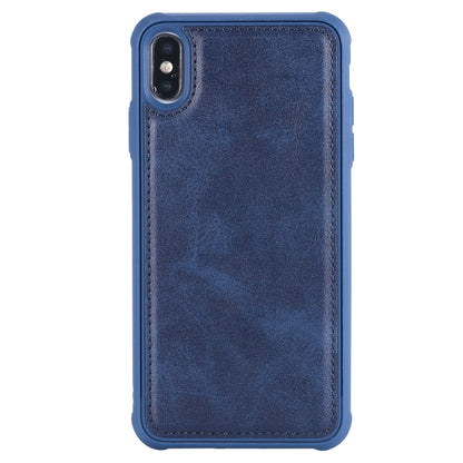 For iPhone XS Max Multifunctional Detachable Magnetic Horizontal Flip Leather Case with Card Slots & Holder & Wallet & Photo Frame(Blue) - More iPhone Cases by buy2fix | Online Shopping UK | buy2fix
