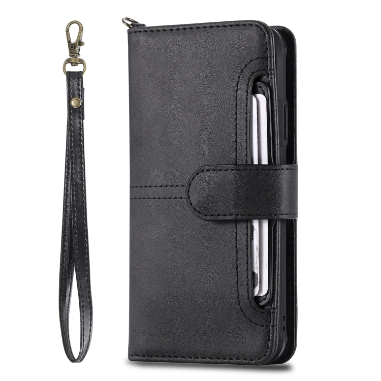 For iPhone X / XS Multifunctional Detachable Magnetic Horizontal Flip Leather Case with Card Slots & Holder & Wallet & Photo Frame(Black) - More iPhone Cases by buy2fix | Online Shopping UK | buy2fix