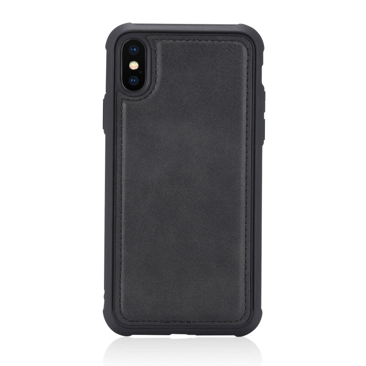 For iPhone X / XS Multifunctional Detachable Magnetic Horizontal Flip Leather Case with Card Slots & Holder & Wallet & Photo Frame(Black) - More iPhone Cases by buy2fix | Online Shopping UK | buy2fix