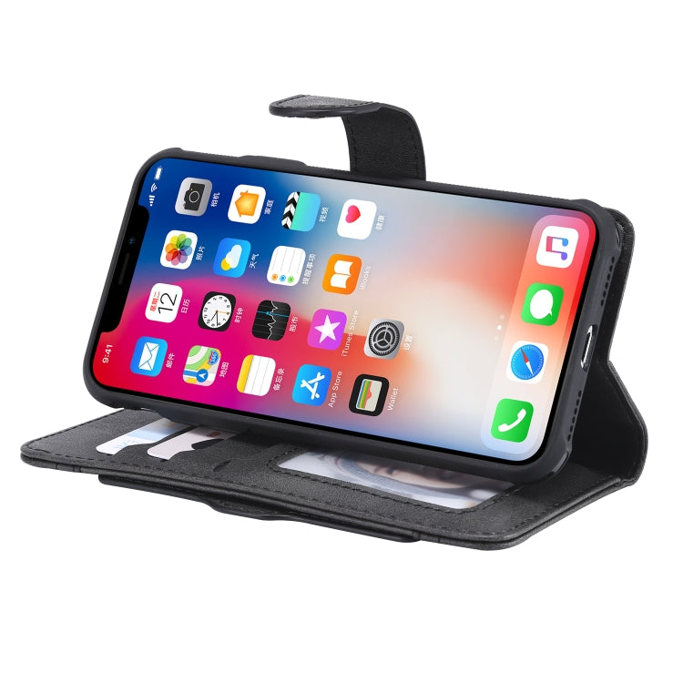 For iPhone X / XS Multifunctional Detachable Magnetic Horizontal Flip Leather Case with Card Slots & Holder & Wallet & Photo Frame(Black) - More iPhone Cases by buy2fix | Online Shopping UK | buy2fix
