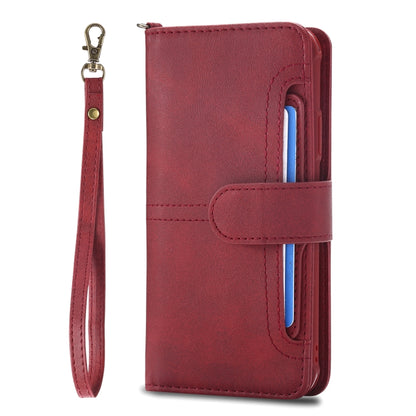 For iPhone X / XS Multifunctional Detachable Magnetic Horizontal Flip Leather Case with Card Slots & Holder & Wallet & Photo Frame(Red) - More iPhone Cases by buy2fix | Online Shopping UK | buy2fix