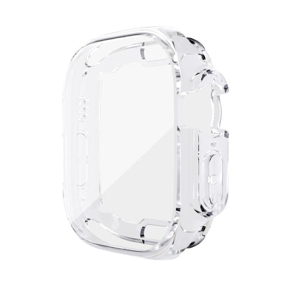 For Apple Watch 9 / 8 / 7 45mm All-inclusive Plating TPU Shockproof Case(Transparent) by buy2fix