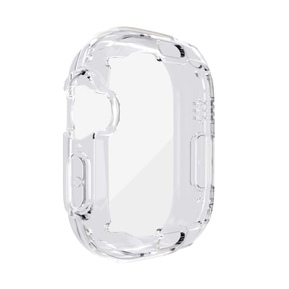 For Apple Watch 9 / 8 / 7 45mm All-inclusive Plating TPU Shockproof Case(Transparent) by buy2fix
