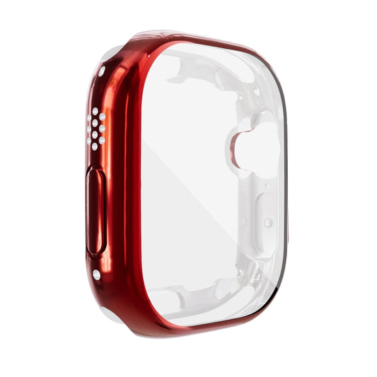 For Apple Watch 8 / 7 41mm All-inclusive Plating TPU Shockproof Case(Red) - Watch Cases by buy2fix | Online Shopping UK | buy2fix