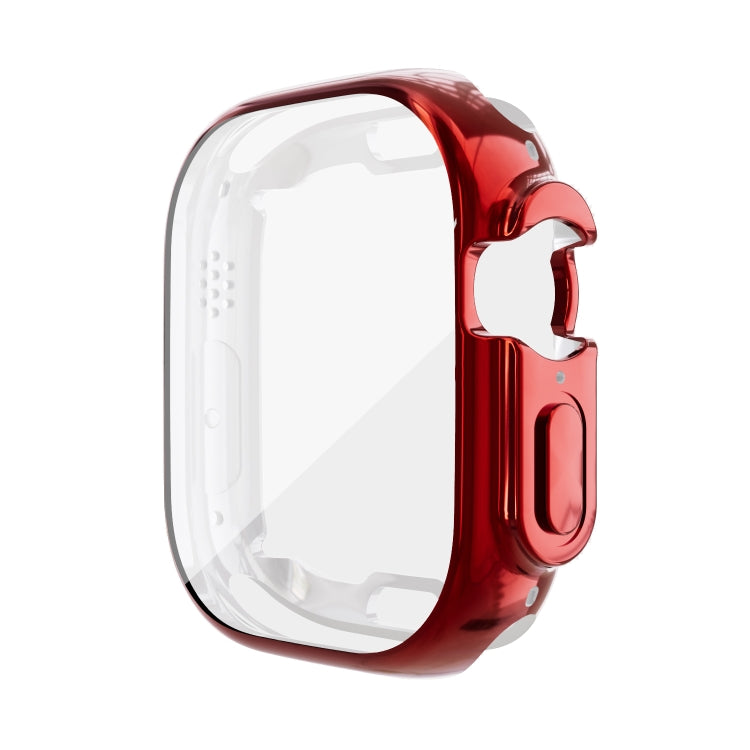 For Apple Watch 8 / 7 41mm All-inclusive Plating TPU Shockproof Case(Red) - Watch Cases by buy2fix | Online Shopping UK | buy2fix